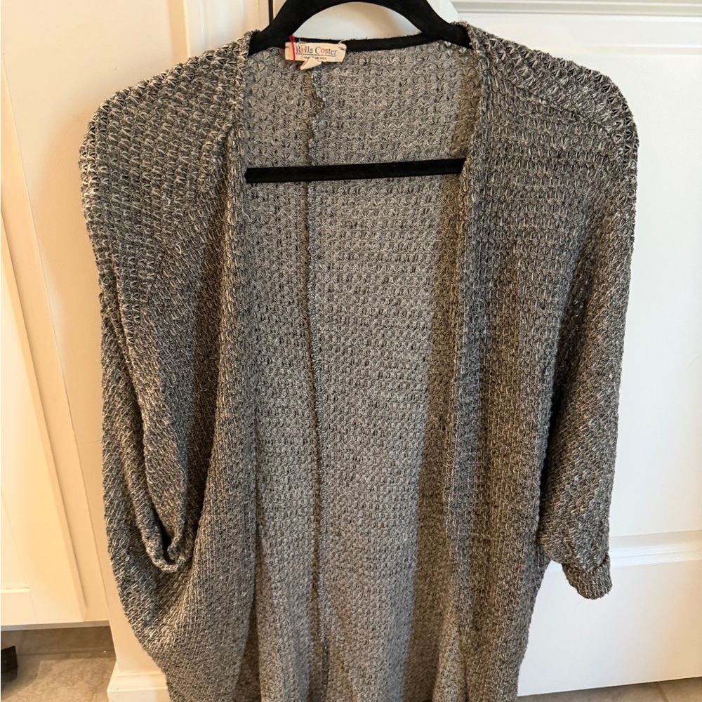 Lilla P Women's Gray Knit Cardigan